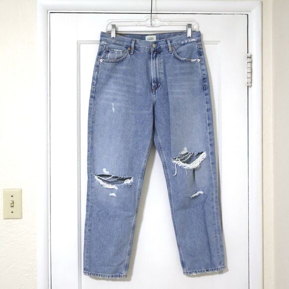 Citizens Of Humanity Denim - Citizens of Humanity Marlee Relaxed Taper Distressed Ankle Jeans Sz 27